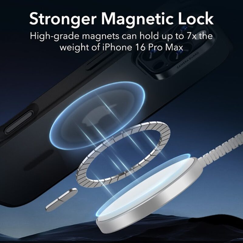 Capa p/iPhone 16 Pro Max Esr Classic Hybrid Preto Fosco