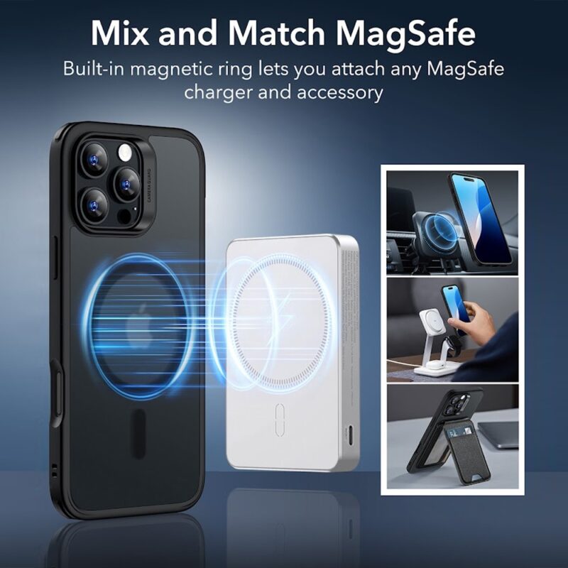 Capa p/iPhone 16 Pro Max Esr Classic Hybrid Preto Fosco
