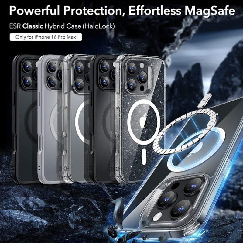 Capa p/iPhone 16 Pro Max Esr Classic Hybrid Fosco Clear