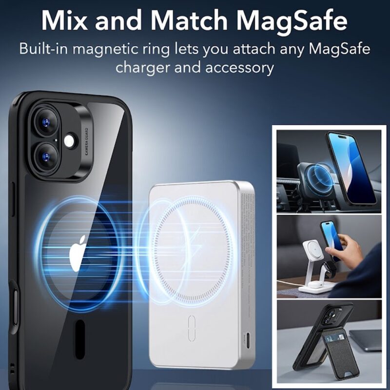 Capa Magsafe + Película Vidro Esr para iPhone 16 Plus