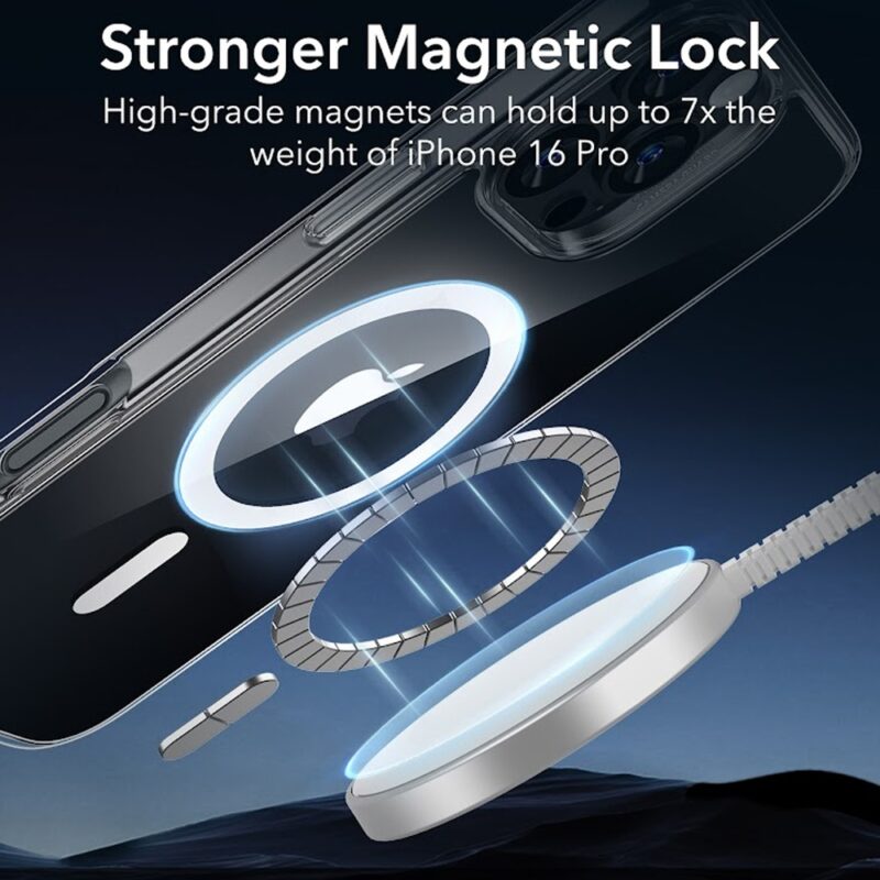 Capa Magsafe + Película Vidro Esr para iPhone 16 Pro
