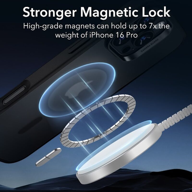 Capa Magsafe + Película Vidro Esr para iPhone 16 Pro