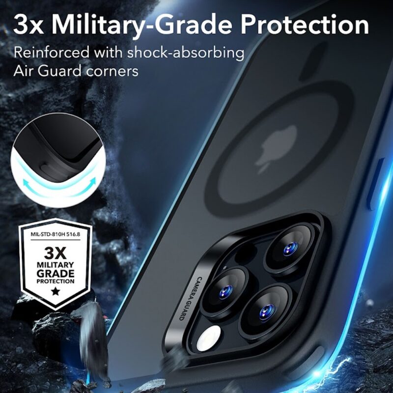 Capa Magsafe + Película Vidro Esr para iPhone 16 Pro