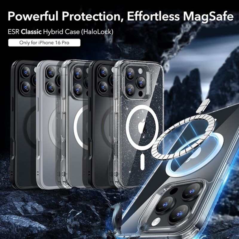 Capa Magsafe + Película Vidro Esr para iPhone 16 Pro