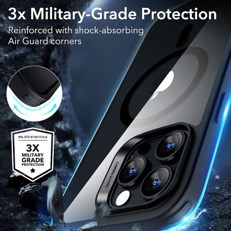 Capa Magsafe + Película Vidro Esr para iPhone 16 Pro