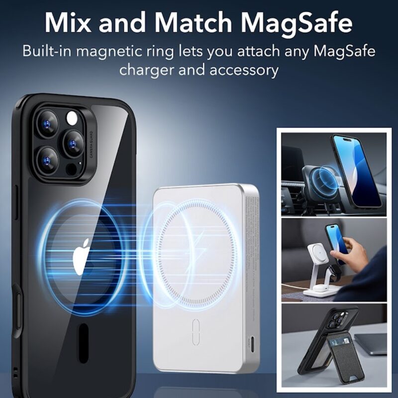 Capa Magsafe + Película Vidro Esr para iPhone 16 Pro
