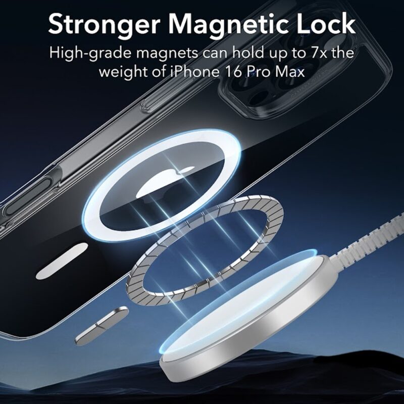 Capa Magsafe + Película Vidro Esr para iPhone 16 Pro Max