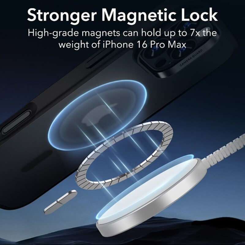 Capa Magsafe + Película Vidro Esr para iPhone 16 Pro Max