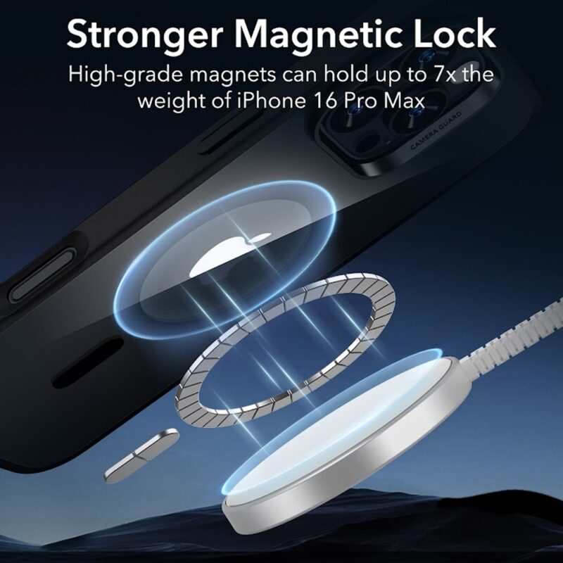 Capa Magsafe + Película Vidro Esr para iPhone 16 Pro Max