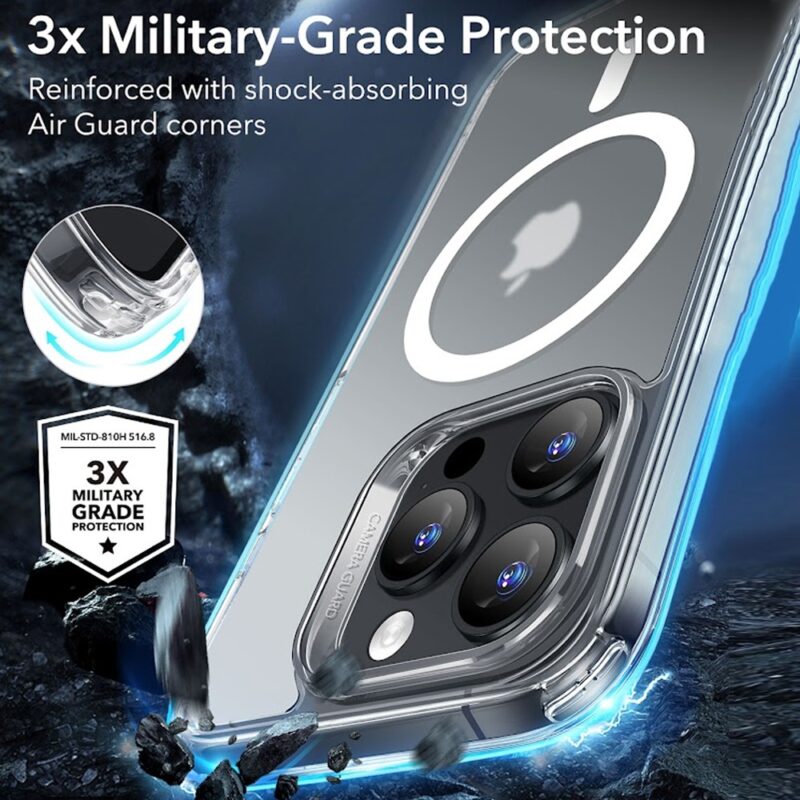 Capa Magsafe + Película Vidro Esr para iPhone 16 Pro Max
