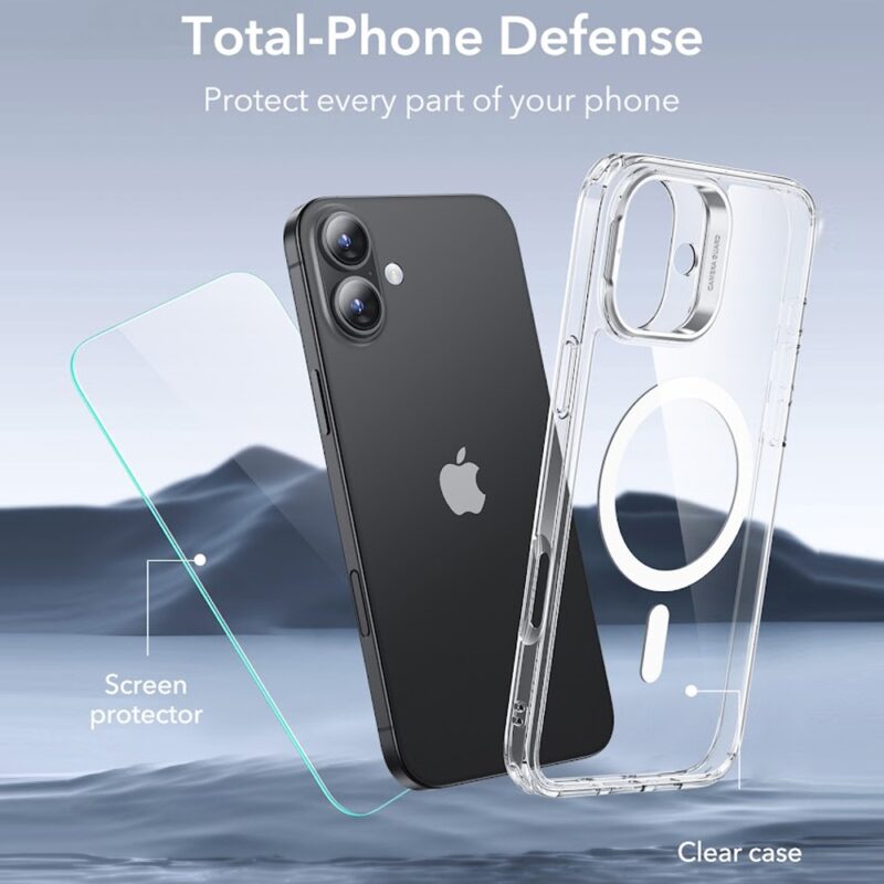 Capa Stash Stand + Película de Vidro Esr para iPhone 16