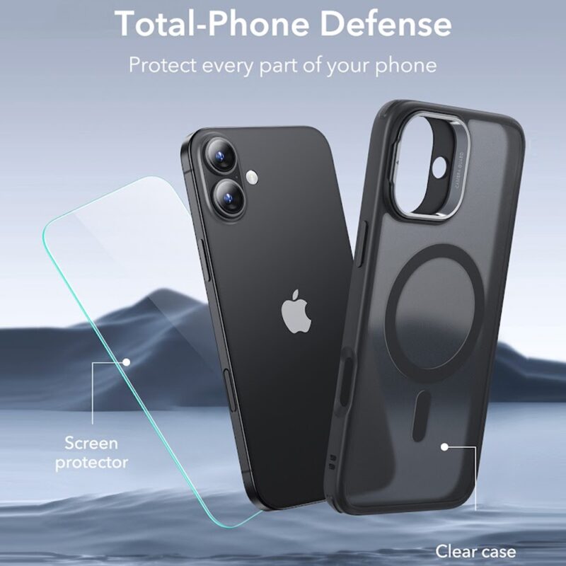 Capa Stash Stand + Película de Vidro Esr para iPhone 16