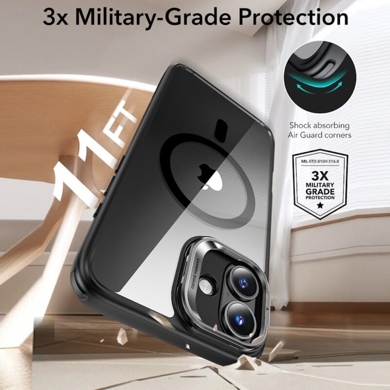 Capa Stash Stand + Película de Vidro Esr para iPhone 16