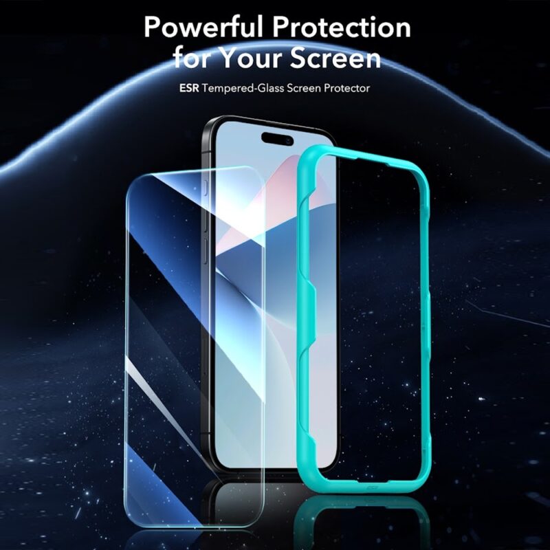Película de Vidro Esr iPhone 16 Pro Max Pacote 2un Clear