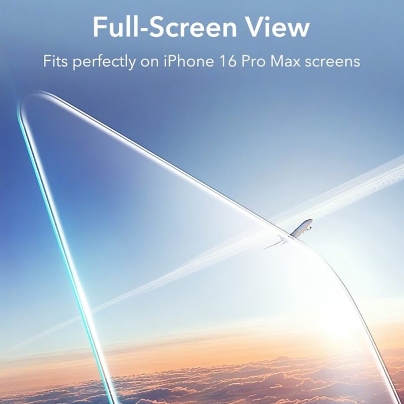 Película de Vidro Esr iPhone 16 Pro Max Pacote 2un Clear