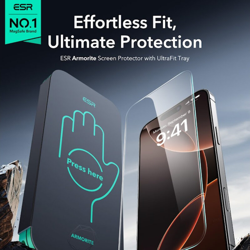 Película Vidro Armorite Esr p/iPhone 16 Pro Transparente