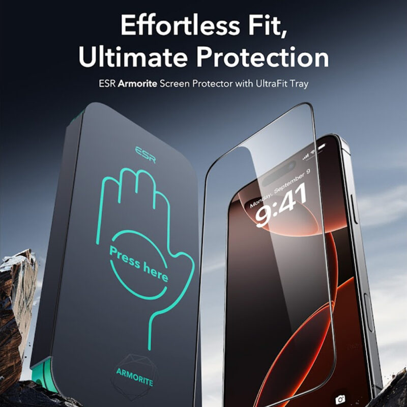 Película Vidro Armorite Esr para iPhone 16 Pro Max Clear
