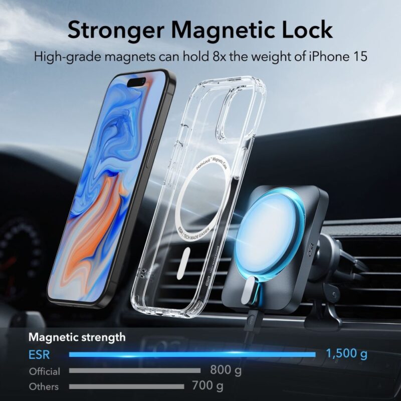 Capa/Capinha Esr Classic Hybrid p/iPhone 15 Transparente