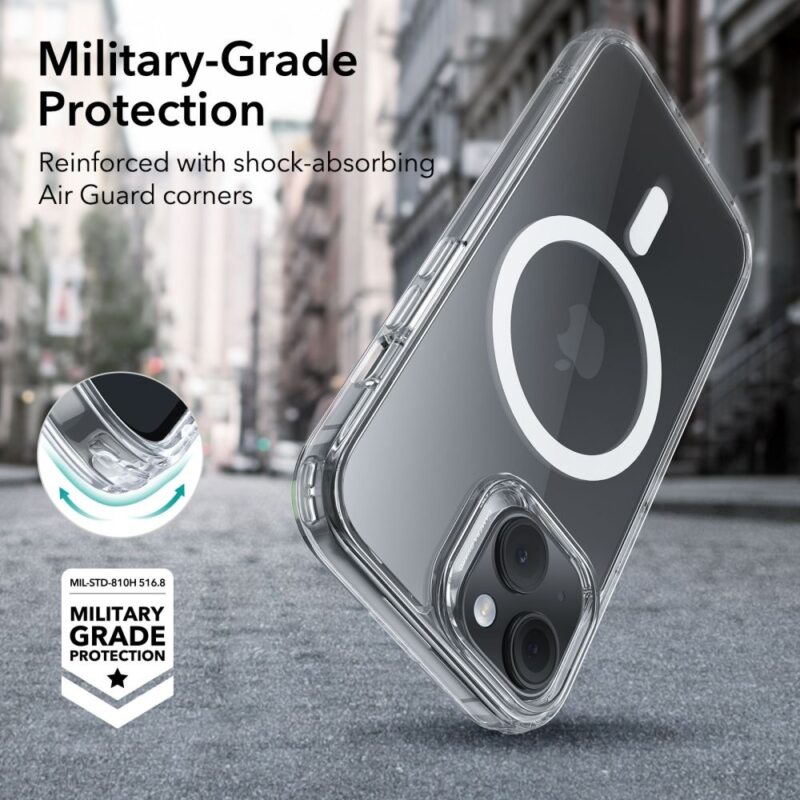 Capa/Capinha Esr Classic Hybrid p/iPhone 15 Transparente
