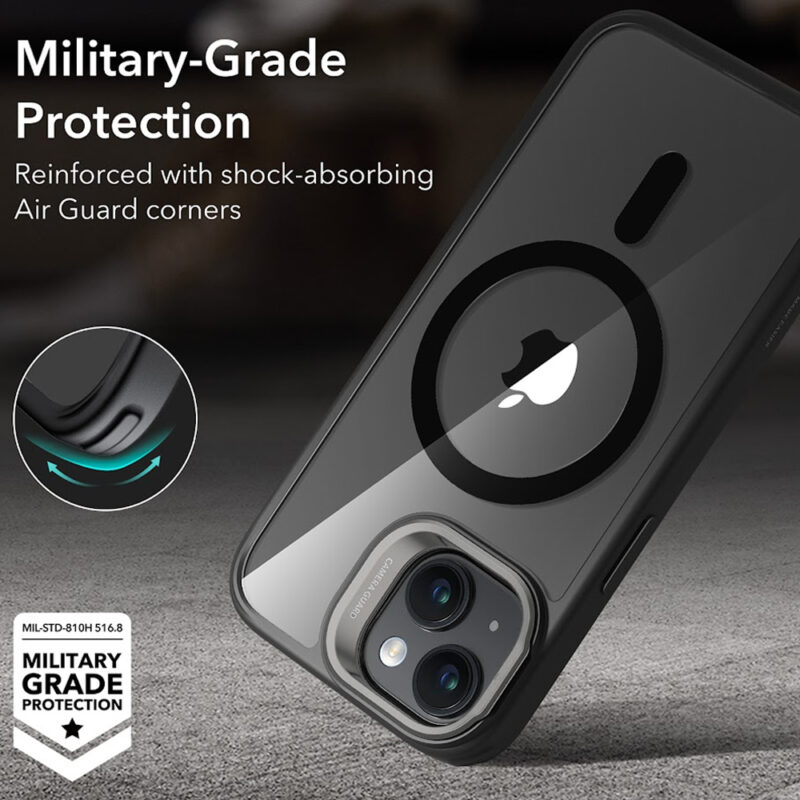 Capa Esr Classic Com Suporte iPhone 15 Plus Preto Clear