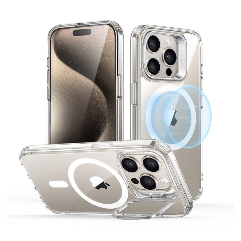 Capa Esr Classic Com Suporte iPhone 15 Pro Transparente