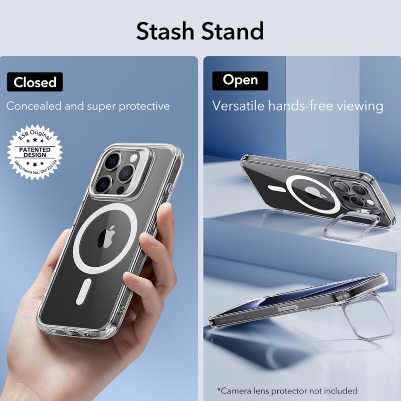 Capa Esr Classic Com Suporte iPhone 15 Pro Transparente