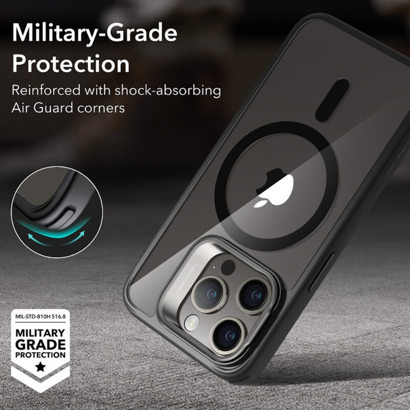 Capa Esr Classic Com Suporte iPhone 15 Pro  Preto Clear