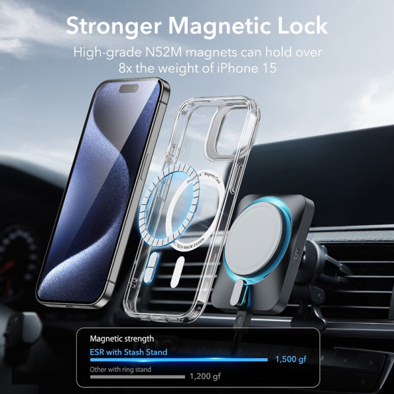 Capa híbrida Esr Classic Com Suporte iPhone 15 Pro Max