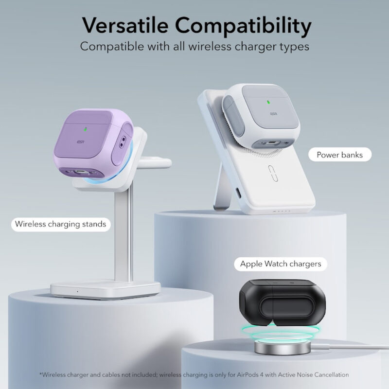 Capa Case Orbit Hybrid Esr p/AirPods Pro 4 2024 Púrpura