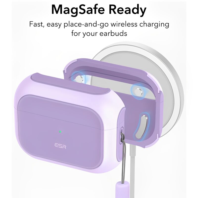 Capa Case Esr para AirPods Pro, AirPods Pro 2 Lavanda