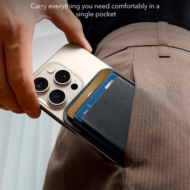 Carteira Magnética ESR MagSafe para iPhone Preto