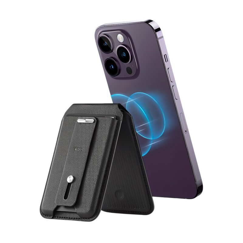 Carteira Magsafe/Suporte Ajustável Esr p/Iphone Preto