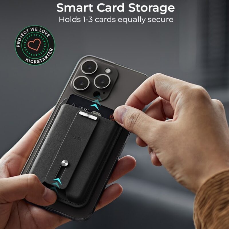 Carteira Magsafe/Suporte Ajustável Esr p/Iphone Preto