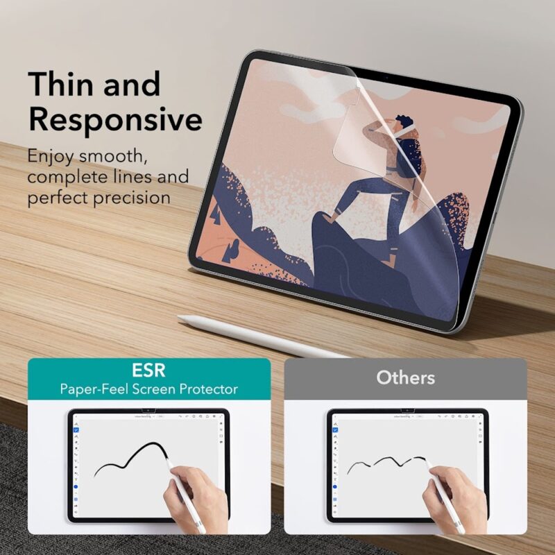Película Tela Magnética Esr para iPad 11/10 Transparente