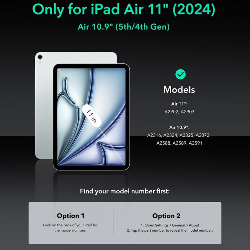 Capa Shift Tablet Esr para iPad Air 11,5,4 Azul 1B19302