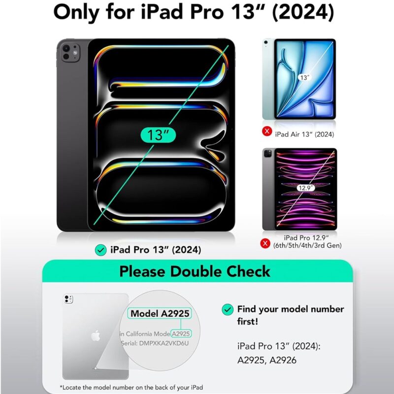 Capa Magnética Esr para iPad Pro 13 2024 Preta
