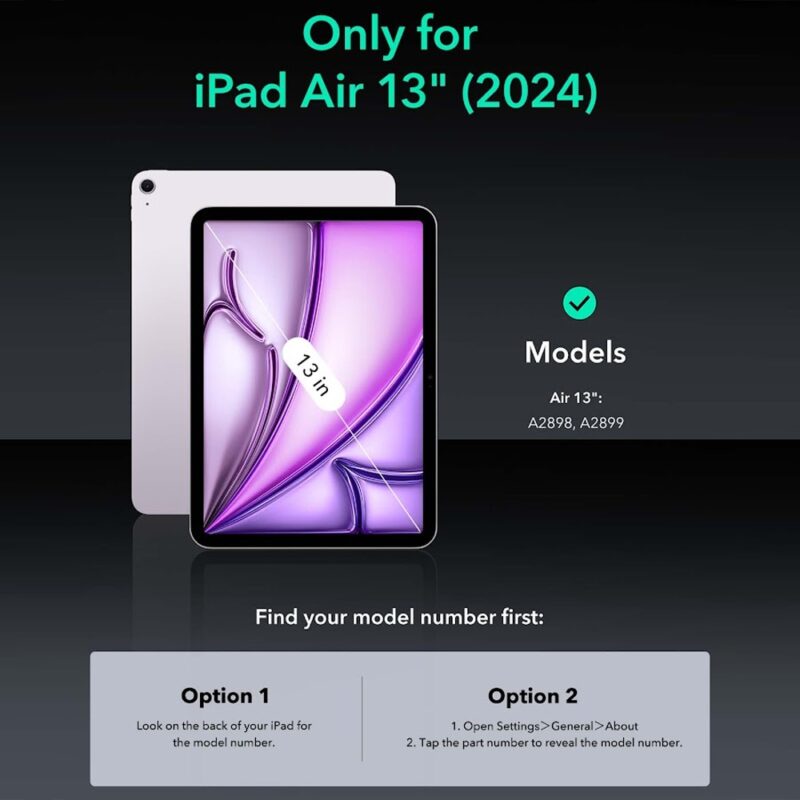 Capa Shift Esr para iPad Air 13 2024 Preta 1B20401