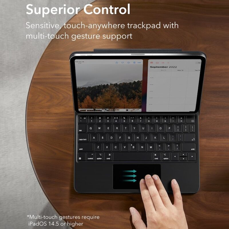 Capa Teclado Magnético Esr para iPad 10 2022 Preta