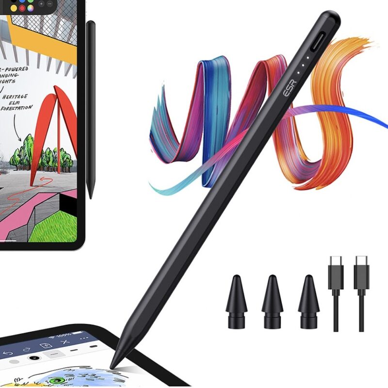 Caneta Pencil Esr para iPad Pro, Air e Mini Preta