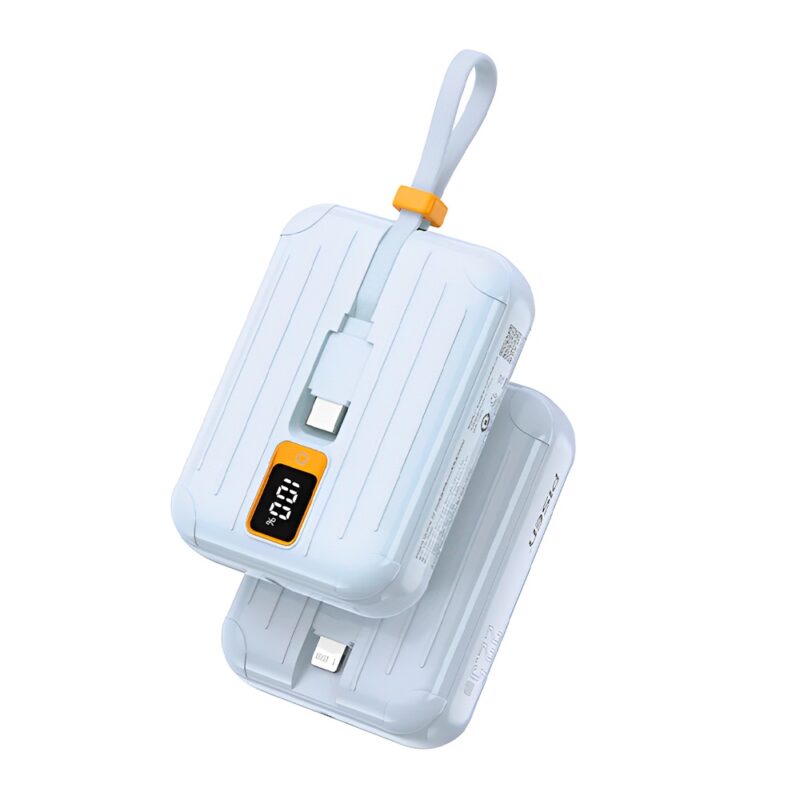 Power Bank 10000Mah Pisen Dual Cabo Usb C/Ios 22.5W Azul