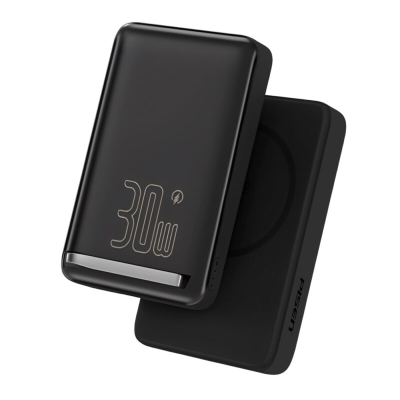 Power Bank MagSafe 10000mAh Pisen Usb C Max. 30W Preta