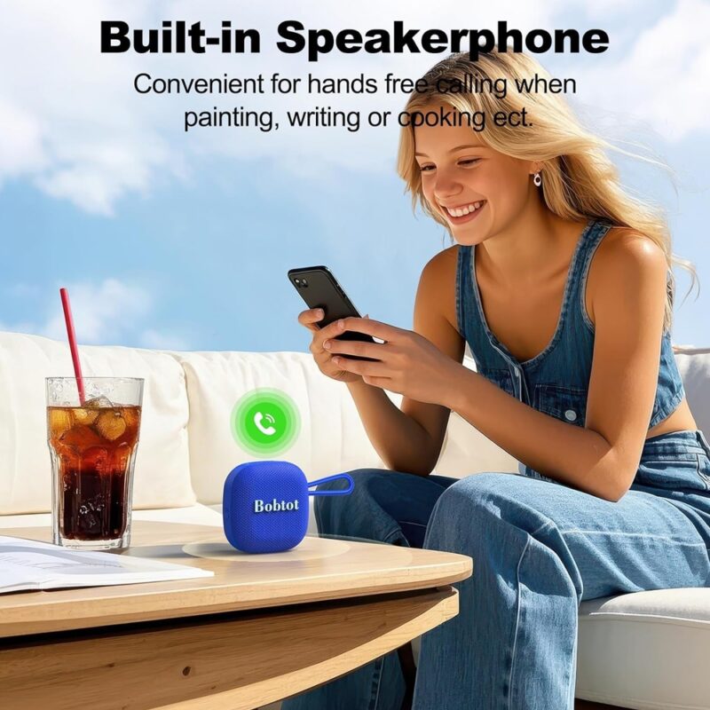 Caixa de Som Bobtot ET35 Alto-Falante Bluetooth Azul