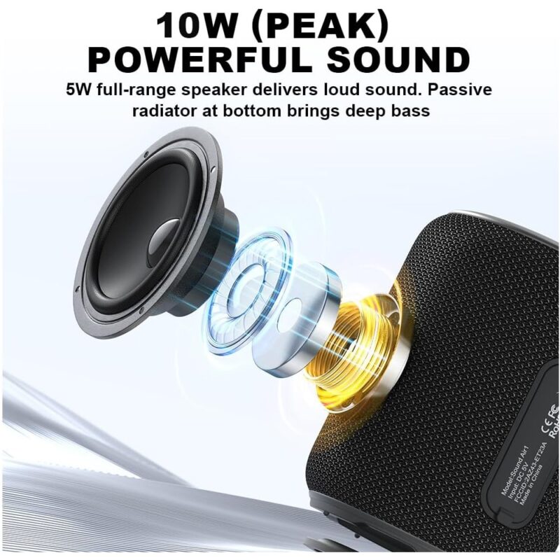 Caixa Som Bobtot ET23 Alto-Falante Bluetooth Preto