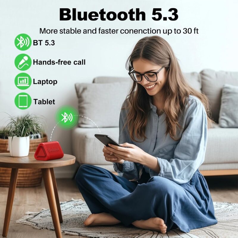 Caixa Som Bobtot ET2240A Altofalante Bluetooth Vermelho