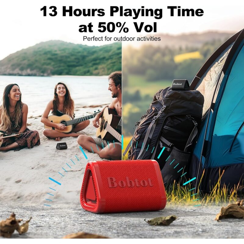 Caixa Som Bobtot ET2240A Altofalante Bluetooth Vermelho