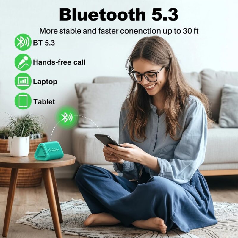 Caixa de Som Bobtot ET2240A Alto-Falante Bluetooth Verde