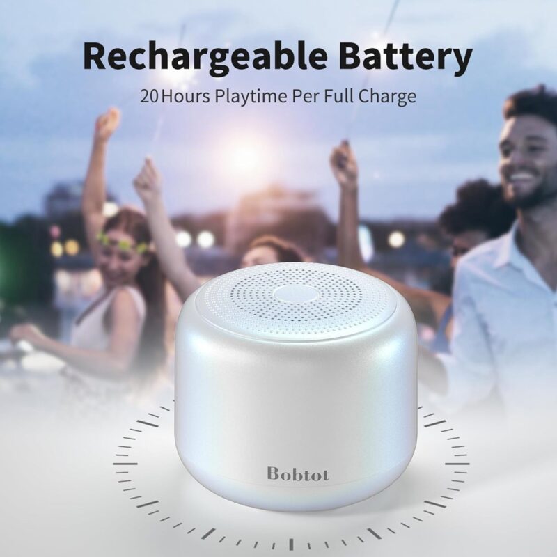 Caixa de Som Bobtot ET18 Alto-Falante Bluetooth Branca
