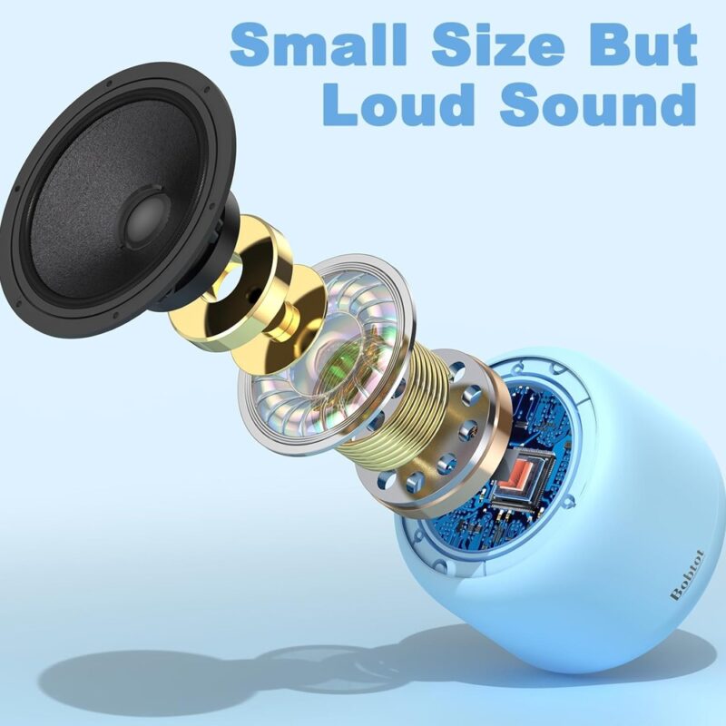 Caixa de Som Bobtot ET18 Alto-Falante Bluetooth 5.0 Azul