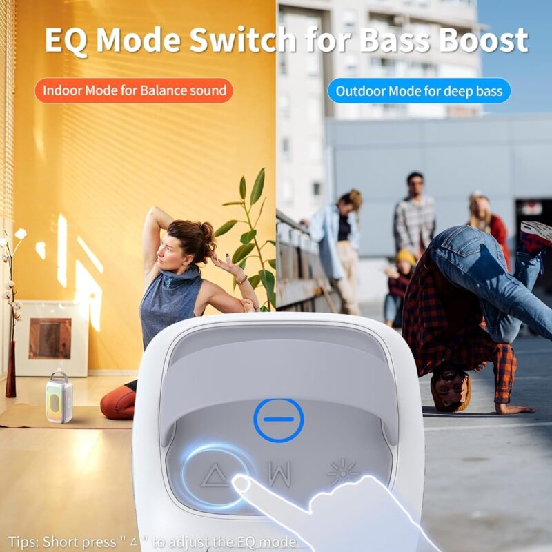 Caixa de Som Bluetooth Bobtot EP20 Portátil Branca