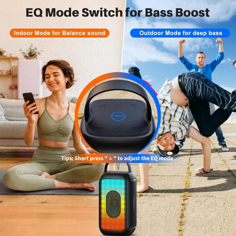 Caixa de Som Bluetooth Bobtot EP20 Portátil Preta